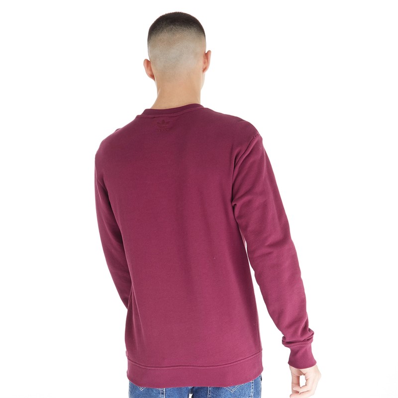 adidas Originals Mens Archive Graphic Crew Sweatshirt Shadow Red