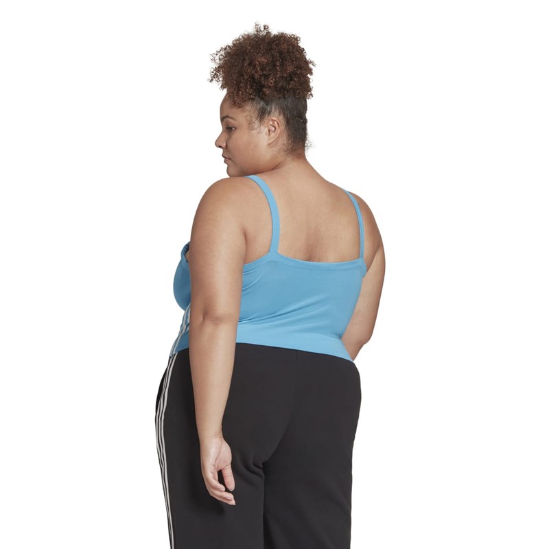 adidas Originals Womens Adicolor Classics Tank Top (Plus Size) App Sky Rush