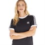 adidas Originals Womens Adicolor Classics 3-Stripes T-Shirt Black