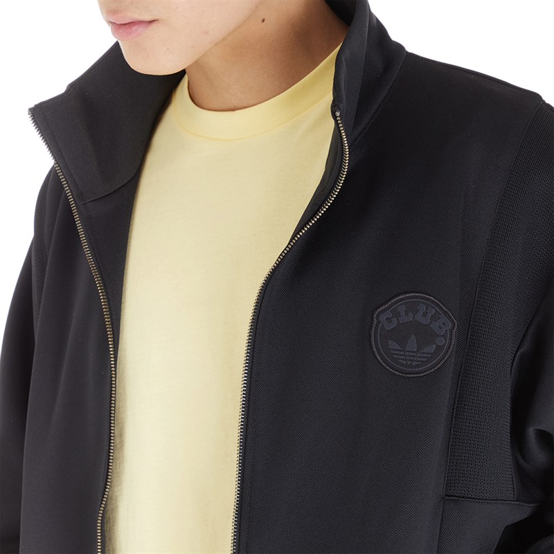 adidas Originals Mens Blue Version Club Track Top Black