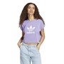 adidas Originals Womens Trefoil Short T-Shirt Magic Lilac