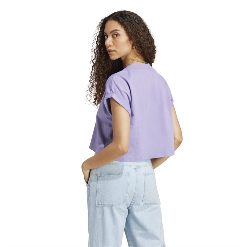 adidas Originals Womens Trefoil Short T-Shirt Magic Lilac