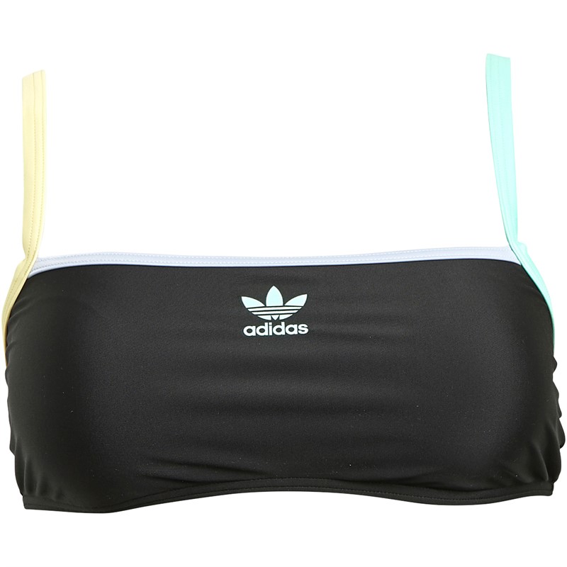 adidas Originals Womens Coney Island Cool Bikini Top Black/Almost Yellow