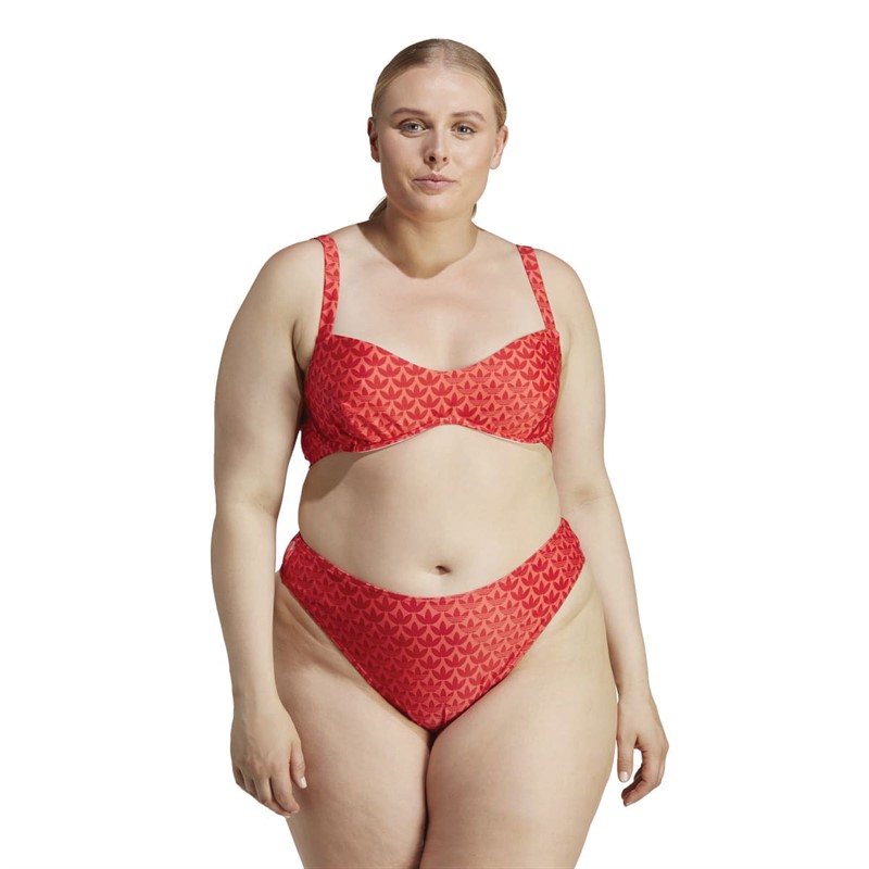 adidas Originals Womens Bikini Top (Plus Size) Better Scarlett/Bright Red/White