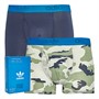 adidas Originals Dwupaku Comfort Flex bawełniane trójpasowe slipy dla niego kolor granatowy/kamuflaż