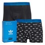 adidas Originals Shorts Homme Coton Confort Flex Trois Bandes Noir/Imprimé Deux Pièces