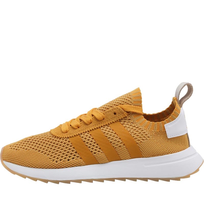adidas Originals Damen FLB Primeknit Sneakers Gelb adidas Originals Damen FLB Primeknit Sneakers Gelb