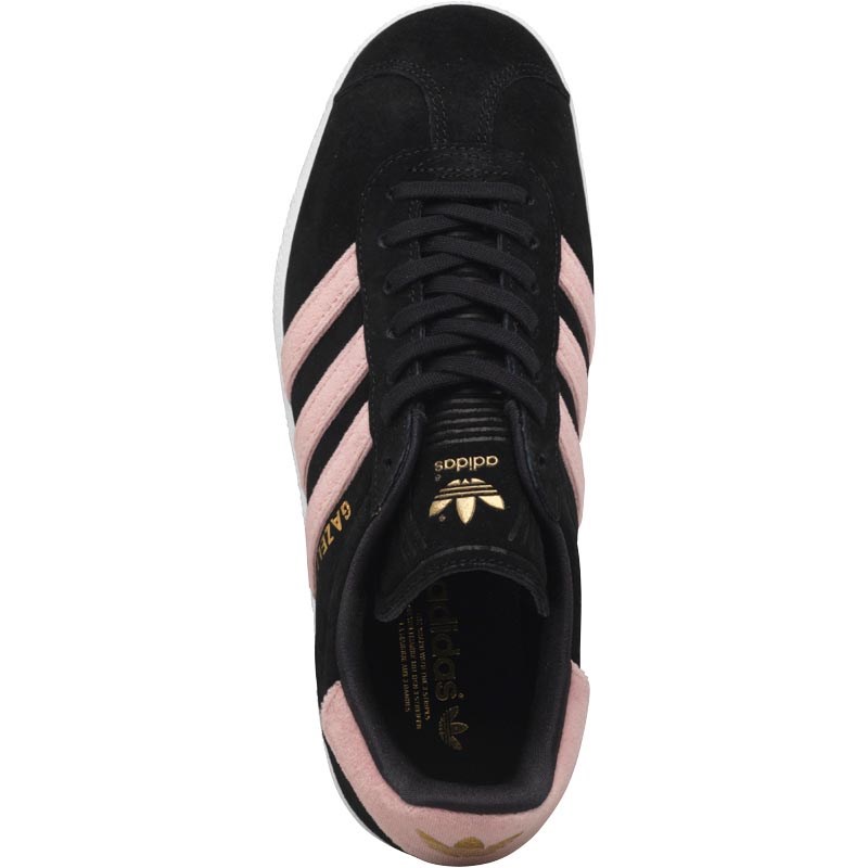 black and rose gold adidas trainers