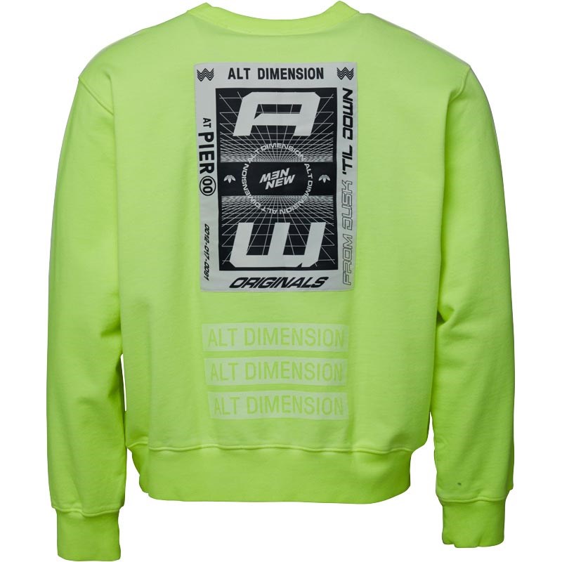 adidas Originals x Alexander Wang Herren Bleach Sweatshirt Neongelb adidas Originals x Alexander Wang Herren Bleach Sweatshirt Neongelb