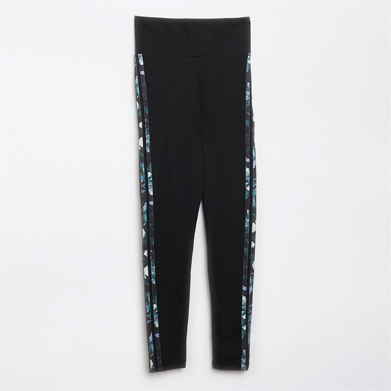 adidas Originals Damskie 3-Stripes Flower Legginsy Czarny