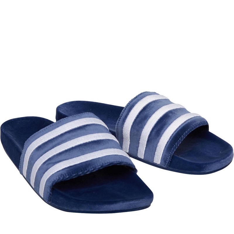 adidas Originals Herren Adilette Slide Sandalen Navy adidas Originals Herren Adilette Slide Sandalen Navy
