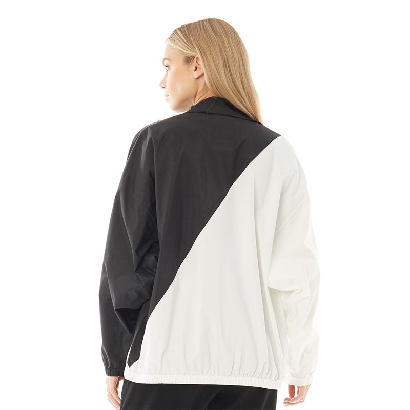 adidas white and black windbreaker