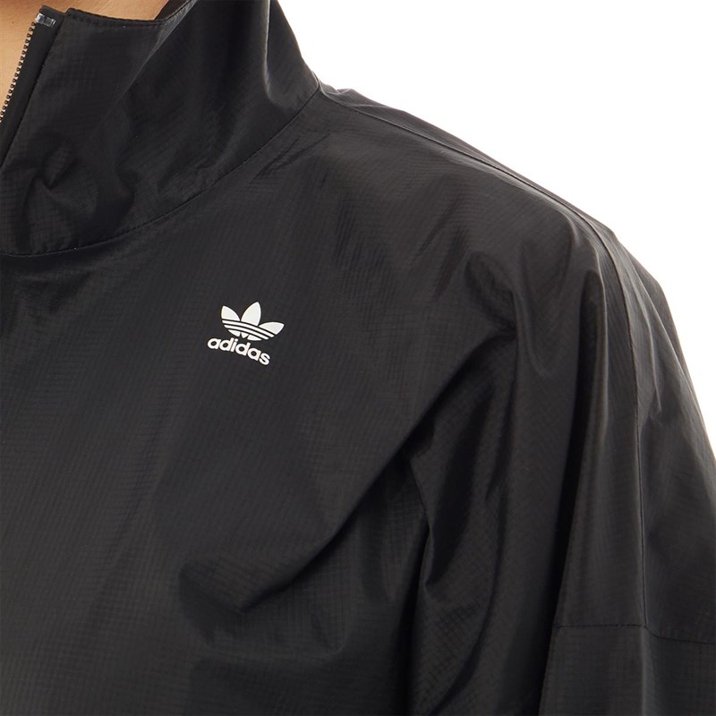 white adidas windbreaker womens