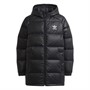 adidas Originals Junior Adicolor Verlängerte Gepolsterte Kapuzen Daunenjacke Schwarz/Weiß