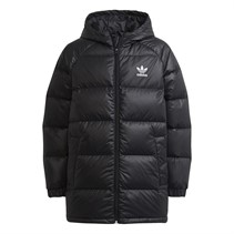 adidas Originals Veste Matelassée à Capuche allongée Adicolor Junior Noir/Blanc