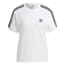 adidas Originals Damen Adicolor Classics 3-Streifen T-Shirt Weiß