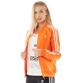 orange adidas jacket womens