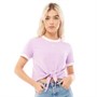 adidas Originals Dames Cut-Knot T-Shirt Lila