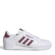 adidas Originals Herren Continental 80 Streifen Sneaker Cloud Weiß/Burgund/Magic Mauve