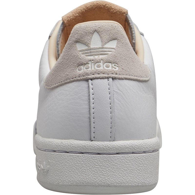 white adidas continental trainers mens