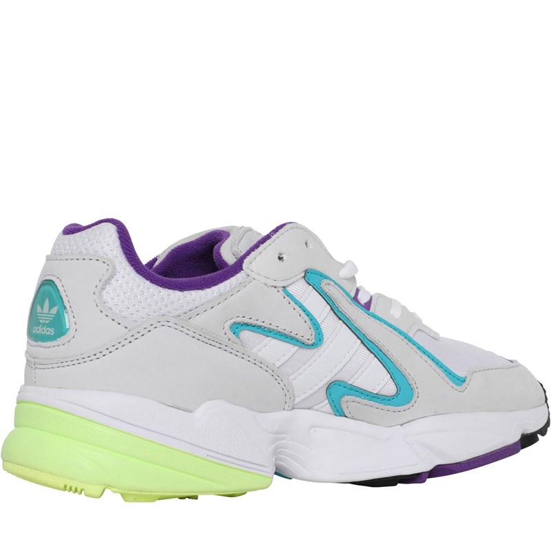 all white adidas yung trainers