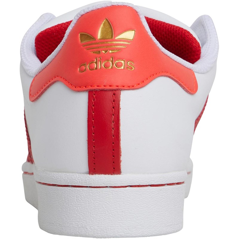 Buy adidas Originals Mens Superstar Laceless Footwear White/Tmcord/Solid Red