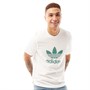 adidas Originals Mens Trefoil T-Shirt White/Future Hydro