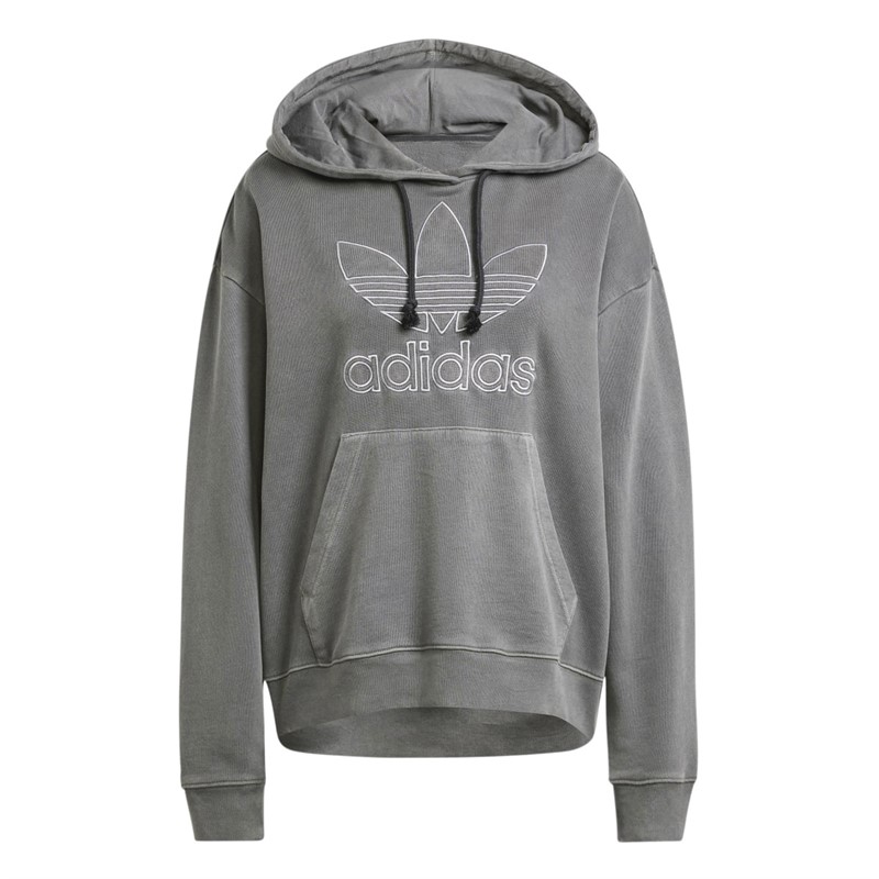 adidas Originals Dames Oversized Trefoil Hoodies Zwart