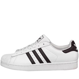 Buy adidas Originals Mens Superstar 2 Trainers White/Black