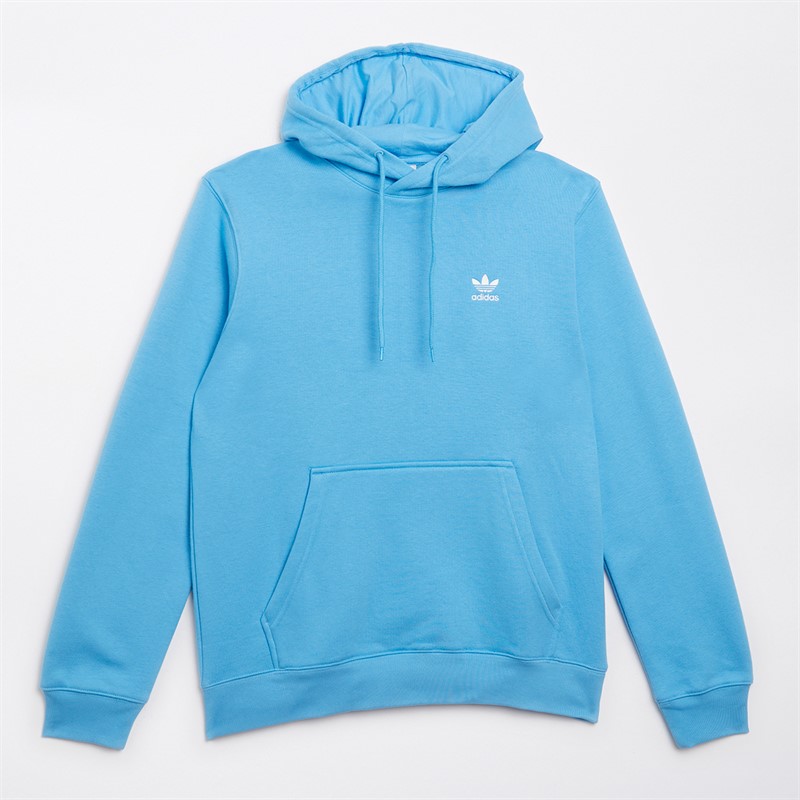 adidas Originals Sweat à Capuche Essentials Trefoil Bleu azur/blanc homme