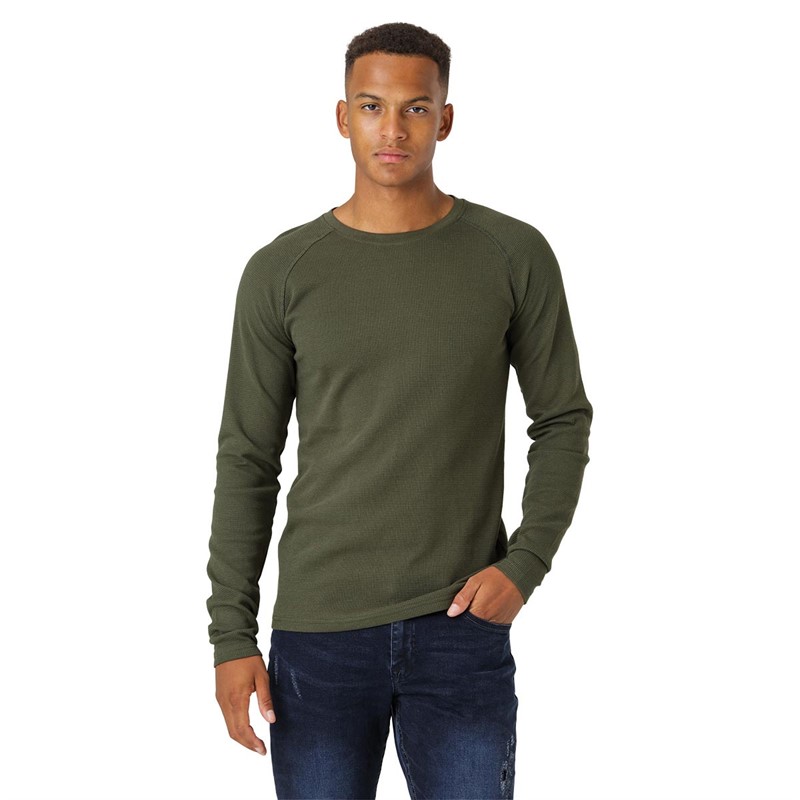 Marcus T-shirt à manches longues Ziggy Homme Kaki