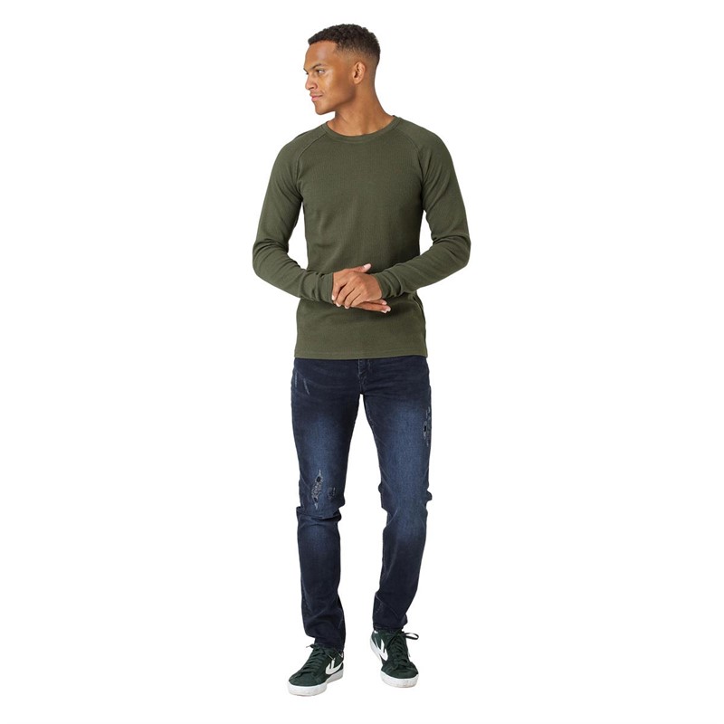 Marcus T-shirt à manches longues Ziggy Homme Kaki