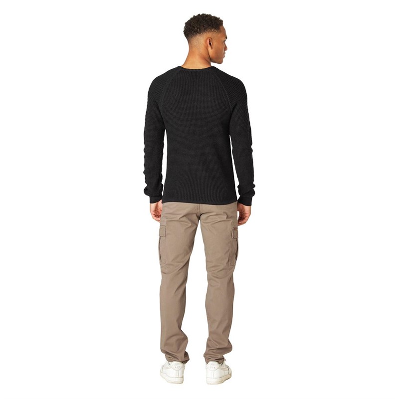 Marcus Pull à Col Ras-du-Cou Kyle Solid Homme Noir