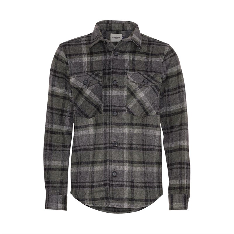 Marcus Chemises à Manches Longues Trace Homme Vert