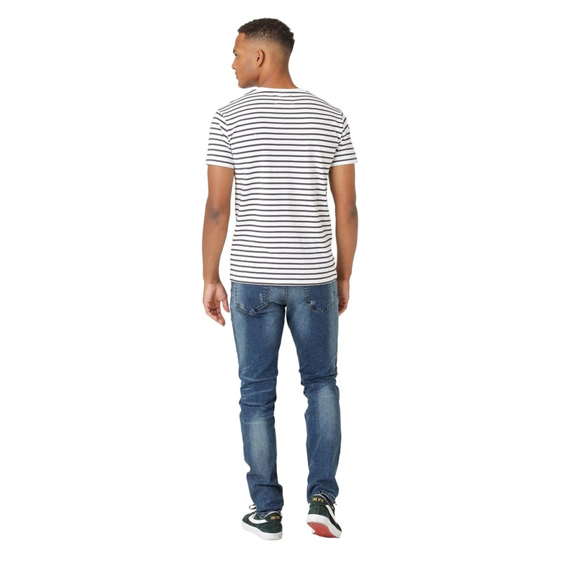 Marcus Herren Men Cutler Ripped 2163 Schmale Passform Jeans Blau