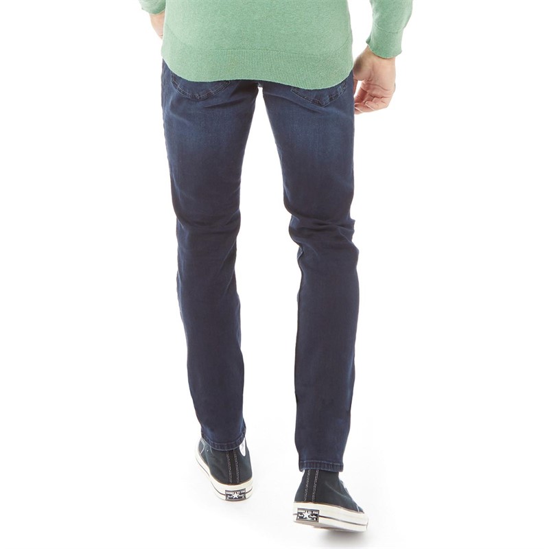 Marcus Jean Slim Cutler Ripped 2166 Homme Bleu Foncé