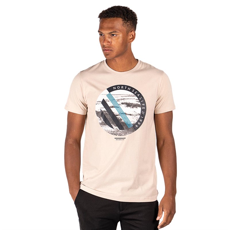 Marcus Herre Emmett T-shirts Beige
