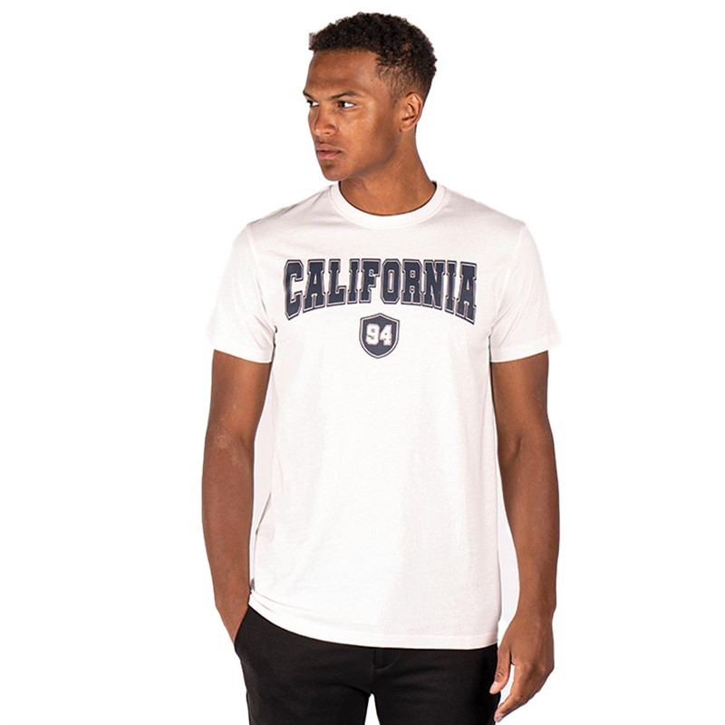 Marcus Herre College T-shirts Hvid Mergel