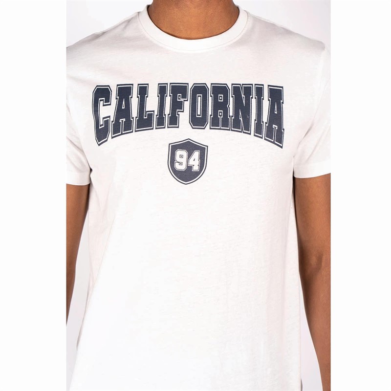 Marcus Herre College T-shirts Hvid Mergel