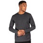 Marcus Heren Jaden T-shirts met lange mouwen Gemeleerd Donkergrijs