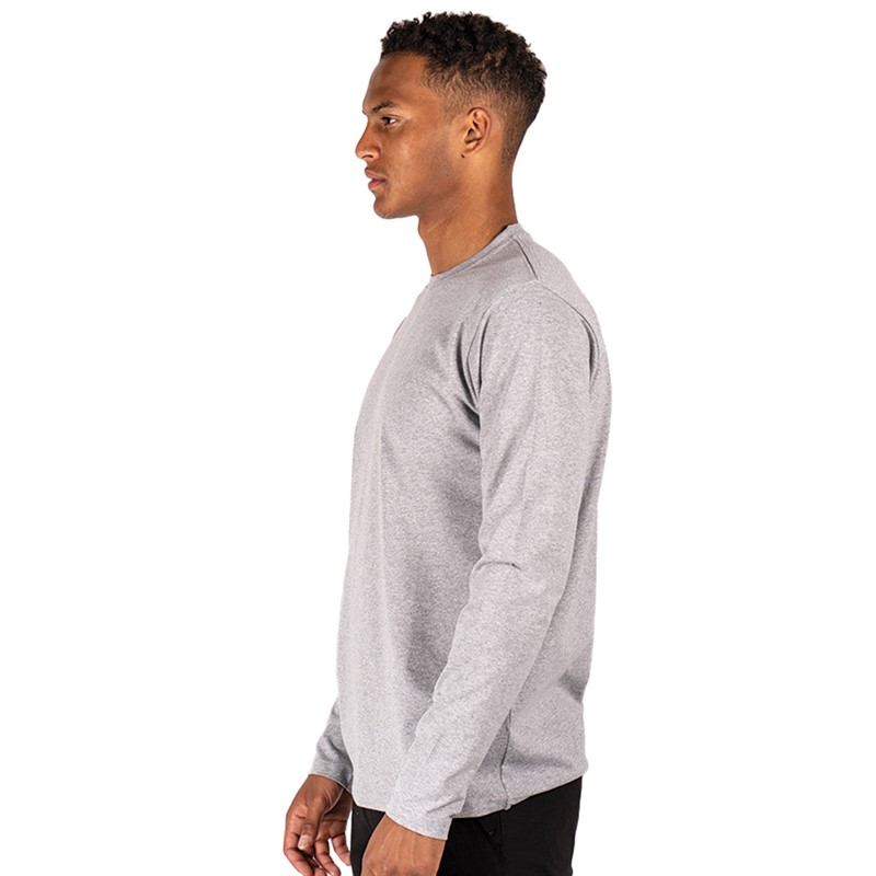 Marcus T-shirt à manches longues Jaden Homme Gris Clair Chiné