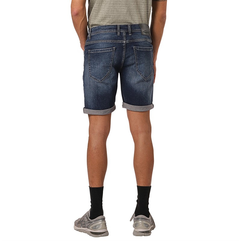 Marcus Heren Lesli Shorts Blauw Texas Gebruikt