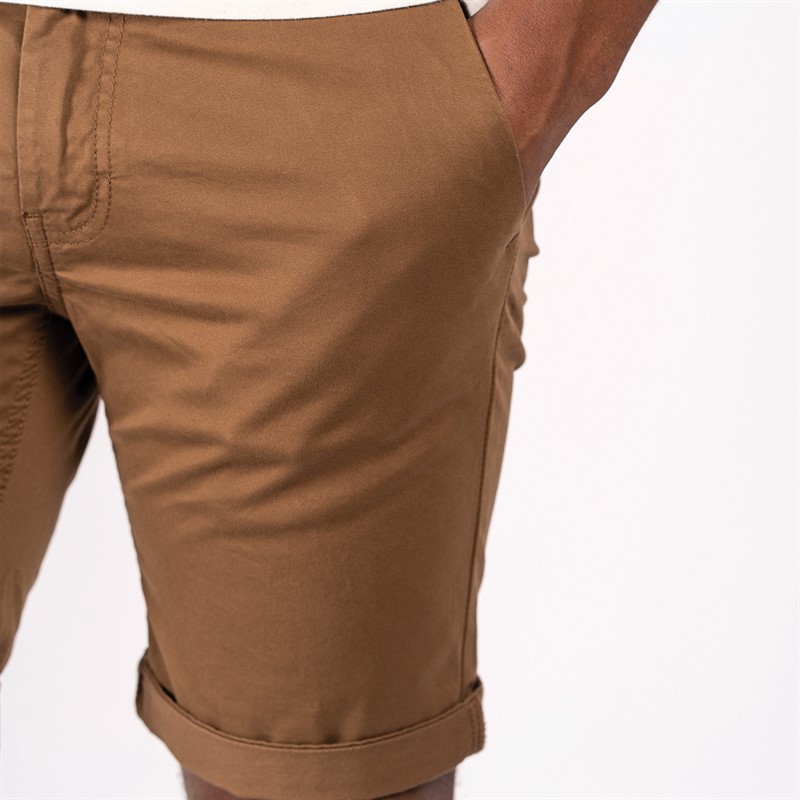 Marcus Heren Pirro Shorts Koffiebruin