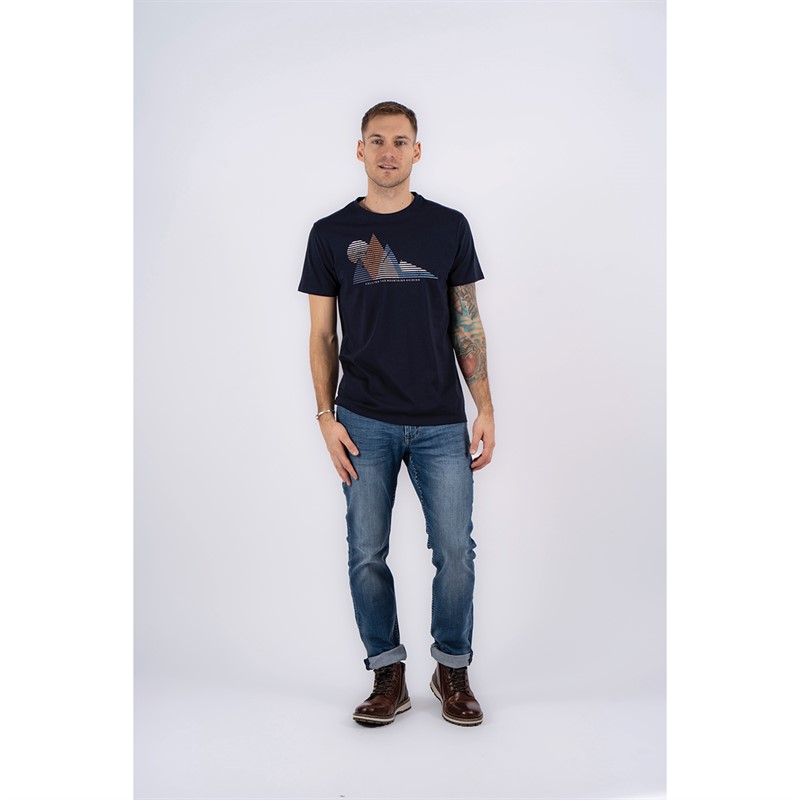 Marcus Herren Draco T-Shirt Nachtblau