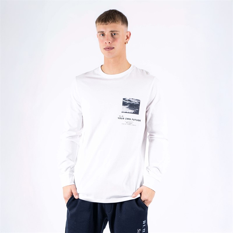 Marcus Herren Ardy Langarmshirt Weiß
