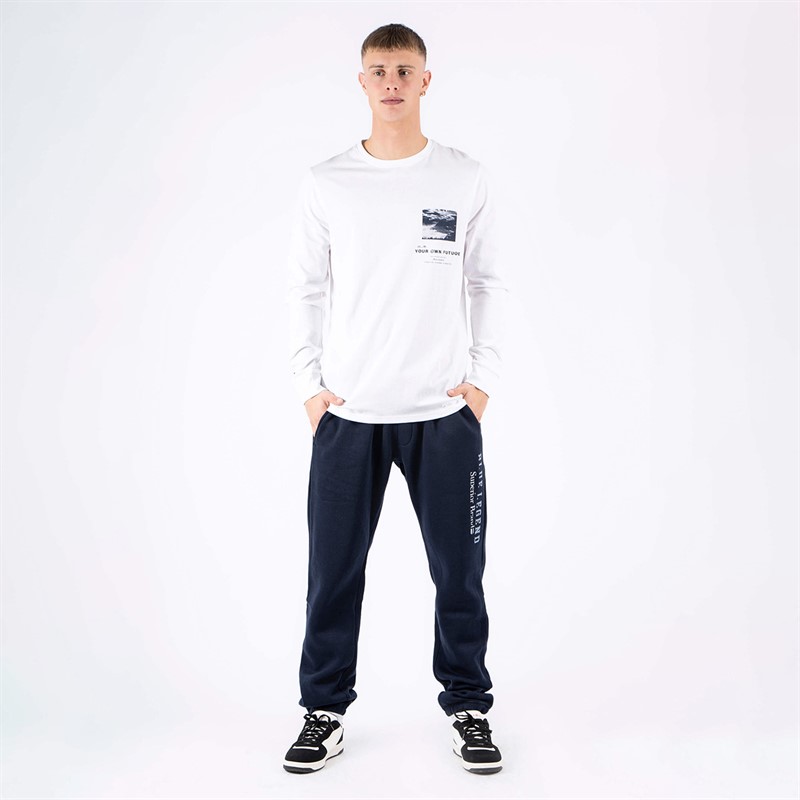 Marcus Herren Ardy Langarmshirt Weiß