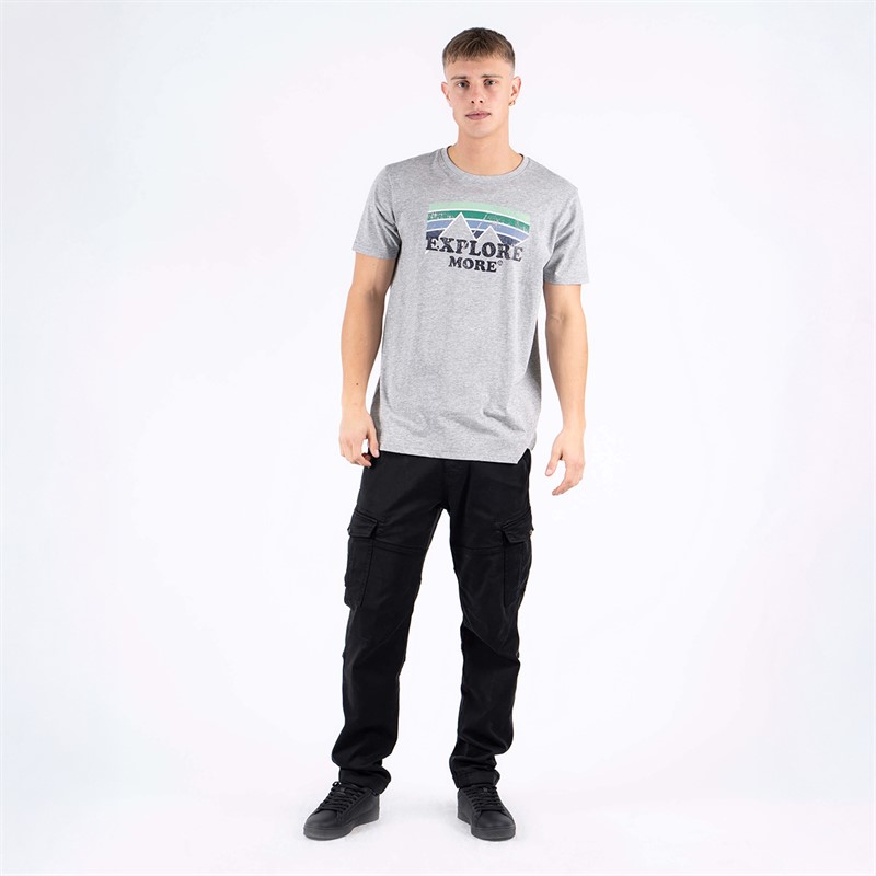 Marcus Herren Ron T-Shirt Hell Grau Mix