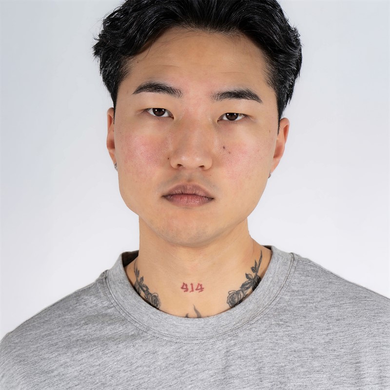 Marcus T-shirt Sly dla niego kolor jasnoszary melanż