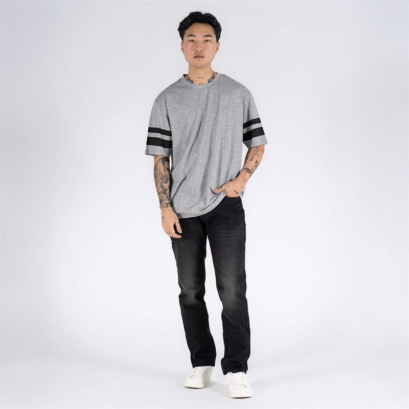 Marcus T-shirt Sly dla niego kolor jasnoszary melanż