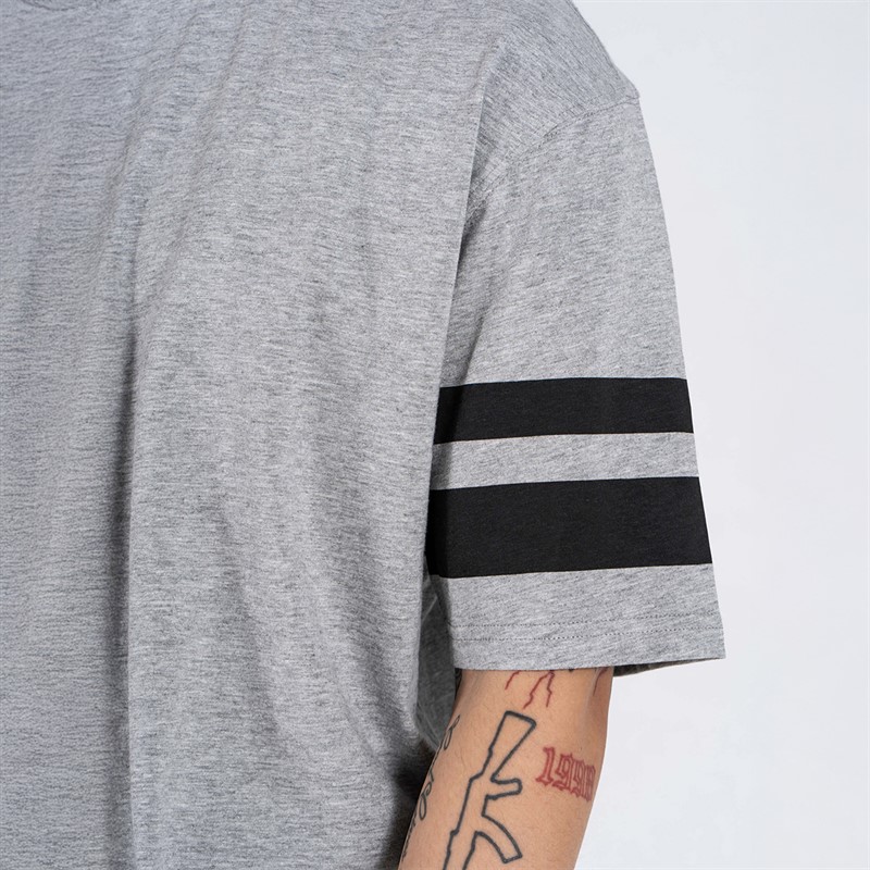 Marcus T-shirt Sly dla niego kolor jasnoszary melanż